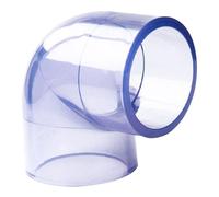 Raccordo per tubi Diametro interno 1, 6'' Gomito a 90 gradi Raccordo per tubi in PVC trasparente Colla in PVC non plastificato per impianti idraulici a prova di perdite