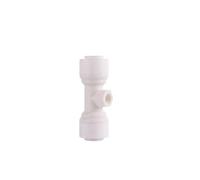 Raccordo per tubi flessibili 10 pezzi 1/4" 6,35 mm raccordo a T raccordo rapido for acquario for sistema di osmosi inversa Adattatore(8)