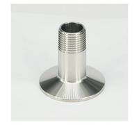 Raccordo per tubi in acciaio inossidabile 304 con morsetto triplo da 1/2" BSP maschio x 1,5" per birra fatta in casa