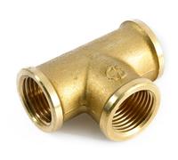 Raccordo per Tubi in Ottone a T 3/4" Filetto Femmina Cromo Raccordo 3 Vie TEE