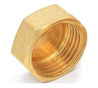 Raccordo per tubi in ottone, Raccordo adattatore connettore giunto con testa esagonale for tubo in ottone con filettatura maschio in rame(Female Plug,1)