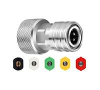 Raccordo Per Tubo Da Giardino All'idropulitrice - Collegamento Rapido Da 3/4 GHT A 1/4 Di Pollice, Kit Di Collegamento Rapido Per Idropulitrice | Per L'irrigazione Delle Piante, Patio, Giardino, Viale