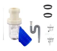 Raccordo per tubo di scarico da 50 mm per uso a parete con gomito a 45 gradi e layout a Y progettato per adattarsi a tubi standard in PVC con diverse opzioni di anello di tenuta (testa dritta)