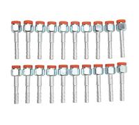 Raccordo per tubo flessibile dell'aria condizionata, raccordo diritto in alluminio ad alta resistenza, connettore universale per tubo refrigerante, per auto, camion, veicoli di (3/8 pollici)