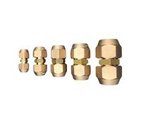 Raccordo per tubo svasato a 45 gradi, standard SAE, da 1/4", 3/8", 1/2", 3/4", riduttore Euqal con dado per condizionatore d'aria Copp raccordo (da 1 l2 a 15 cm)