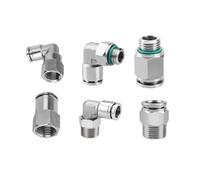 Raccordo pneumatico a gomito con raccordo rapido a innesto rapido da 1/4" 3/8" 1/2" BSPP NPT BSPT femmina maschio(14MM_3/8")