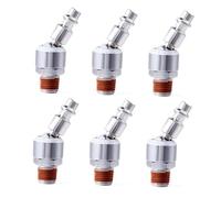 Raccordo pneumatico a innesto rapido girevole da 1/4 NPT, accoppiatore d'aria in lega di alluminio rotante a 360° per uso industriale e automobilistico