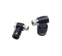 Raccordo pneumatico aria PH 1/4 3/8 pollici OD tubo Push In Connect X 1/8" 1/4" NPT maschio gomito a 90 gradi Brsss 1 pz(9.52mm 3l8 Inch,1/8")