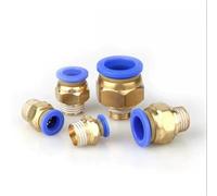 Raccordo pneumatico for connettore aria PC 4/6/8/10/12mm Filettatura 1/8 1/4 3/8 1/2 Raccordi for tubi PC Componenti pneumatici(Pc6-03)