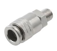 Raccordo pneumatico G1/4 Filettatura Maschio Connettore Rapido Standard UE per Compressore D'aria Lunghezza 53mm Parti Utensile Compressore D'aria