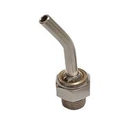 Raccordo pneumatico M8/M10/M12/M14/M16 In acciaio inox SS304 Tornio CNC torretta acqua nebulizzata di raffreddamento universale ugello a gomito regolabile(OD 5mm ID 3mm,L 80MM_M10X1.0)