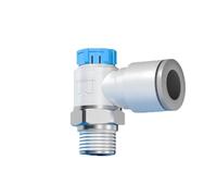 Raccordo pneumatico pneumatico AS Valvola a farfalla pneumatica a gomito Valvola di controllo della velocità Valvola di bloccaggio a spinta(AS1201F-M5-04A,1PCS)