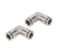 Raccordo pneumatico PV SS304 tipo L unione a gomito a 90 gradi Push To Connect connettore pneumatico PV curva a L 4-16mm(10x10mm)