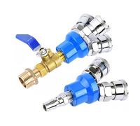 Raccordo pneumatico Raccordi for compressore 1/4 Connettore rapido Distributore aria gas for pompa Utensile Raccordo collettore Multi splitter 1 pz(Two-DS02)