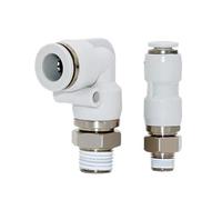 Raccordo pneumatico rotante ad alta velocità RC RL M5 1/8" 1/4" 3/8" 1/2" Connettore aria rapido universale a 360 gradi 300 giri/min 1 pz(6-M5,RL)