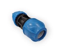 RACCORDO POLIETILENE A COMPRESSIONE GIUNTO MANICOTTO RIDOTTO Ø 63X40