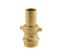 RACCORDO PORTAGOMMA 3 PEZZI PER POMPA IN OTTONE GIALLO ""EXCELSIOR"" 1""1/4 M x