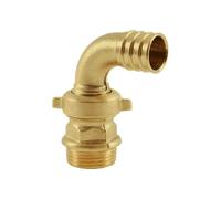 RACCORDO PORTAGOMMA CURVO 3 PEZZI PER POMPA IN OTTONE GIALLO ""EXCELSIOR"" 2""M