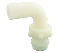 Raccordo Portagomma Curvo In Tre Pezzi. In Nylon.