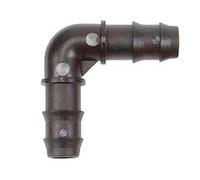 RACCORDO PORTAGOMMA GOMITO A 90 ° IN POLIPROPILENE- - EE ¸ mm.25 - 20 pezzi
