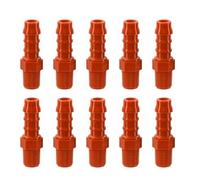 Raccordo Portagomma in Nylon Filetto Maschio 1/8 BSPT Ø 8 mm Confezione 10 Pezzi Rosso - AWSPLASTIC 1808PAR