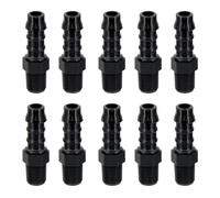 Raccordo Portagomma in Polipropilene Filetto Maschio 1/8 BSPT Ø 8 mm Confezione 10 Pezzi - AWSPLASTIC 1808PPBK