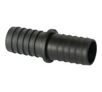 Raccordo portagomma manicotto pp diritto 20 mm x 20 mm Nero