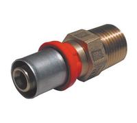 RACCORDO PRESS DIRITTO MASCHIO 1/2 x 16 Raccordi Pressare Tubo (Pz.10)