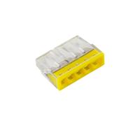Raccordo rapido 5x 2,5mm² giallo E.4183T/100pz