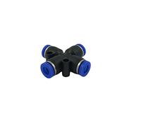 Raccordo rapido a croce tubo/tubo da 6mm - Conf.10 pezzi