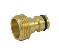Raccordo rapido con filettatura maschio da 3/4", attacco rapido e sicuro, ideale per tubi e sistemi di irrigazione.