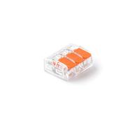 Raccordo rapido con leva 3x 0,2-4,0mm² trasparente E.4191T