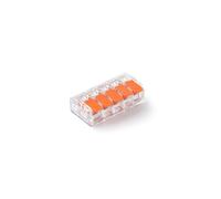 Raccordo rapido con leva 5x 0,2-4,0mm² trasparente E.4193T