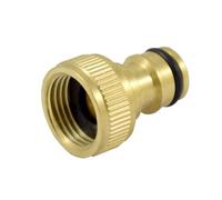 Raccordo rapido femmina 1/2", attacco facile, resistente, ideale per sistemi di irrigazione e giunzione di tubi flessibili.