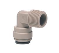 RACCORDO RAPIDO JOHN GUEST TERMINALE A GOMITO (tubo) 1/4" X 3/8" (filetto) nptf