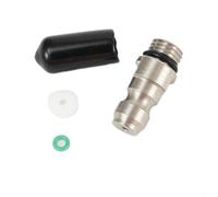 Raccordo rapido maschio da 8 mm Way Foster in acciaio inox per sistemi ad aria ad alta pressione con O-ring in poliuretano, tappo antipolvere, perno di supporto e filettatura esterna a sgancio rapido