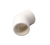 Raccordo rapido per curve Connettori in PVC, confezione da 20, bianchi, diametro interno 32 mm, tipi assortiti for irrigazione a goccia(45 Degree Elbow)