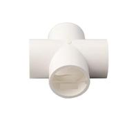 Raccordo rapido per curve Connettori in PVC, confezione da 20, bianchi, diametro interno 32 mm, tipi assortiti for irrigazione a goccia(4 Ways Connector)