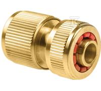 Raccordo rapido-stop 1/2" ottone BRASS/etichetta 52-820