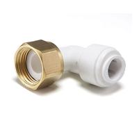 Raccordo rapido terminale a gomito Ø 12 mm - ottone femmina 1/2'