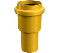Raccordo ridotto per passaggio da piombo a plastica Ø 32-40 mm Giallo