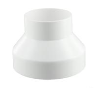 Raccordo riduttore di ventilazione in ABS per aria calda e fredda per applicazioni di condotti tra cui cappa per condotti aspiratori e asciugatrici da bagno (150-100)