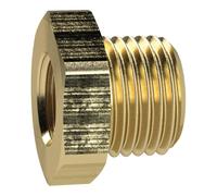 Raccordo riduttore, versione corta, G 2 1/2 a., G 2 i., SW 80, ottone, pressione di lavoro max. 25 bar Max. 150 °C