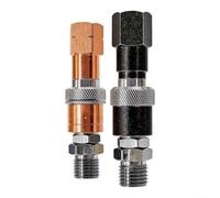Raccordo Saldatura Compatibile Standard per americano Raccordo(Silver) | Valvola di ritegno integrata, previene il per ritorno di fiamma, sicurezza operativa massima, uso con ossigeno e gas