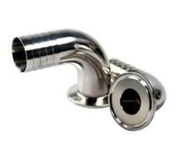 Raccordo sanitario in acciaio inox, 1 pz. 19/25/32/38/45/51/Flangia 50,5-64 mm Portagomma 1,5"-4" Tri Clamp Gomito 90 gradi SUS304(32mm K50.5mm)