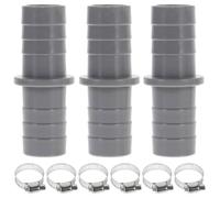 Raccordo Scarico Lavatrice e Lavastoviglie 20mm 6 Fascette | ABS e Acciaio Inox, Prolunga per Tubi da 20mm, Montaggio Domestico e Collegamento Cucina
