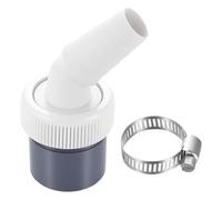 Raccordo Scarico per Lavatrice e per Lavastoviglie con Ingresso 19-24 mm e Uscita 40 mm,Accessorio Collegamento Lavatrice， Connettore Set Include 1 Pezzi Fascette Metalliche Fascetta Tubo