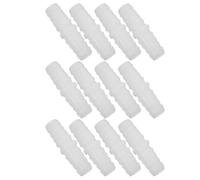 Raccordo Spina per Tubo Plastico Bianco 10mm Connettore Diritto | Materiale Plastico PE Resistente, Design a Spina Dritto, per Uso Domestico e Giardinaggio, Adatto a Pompe e Tubi Carburante