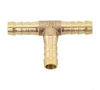 Raccordo splitter a T in ottone per tubi, perfetto per sistemi ad aria e acqua (8 mm)