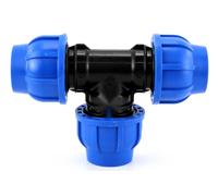 RACCORDO TEE COMPRESSIONE IRRITEC ALTA PRESSIONE PN16 PER TUBO POLIETILENE 3 VIE